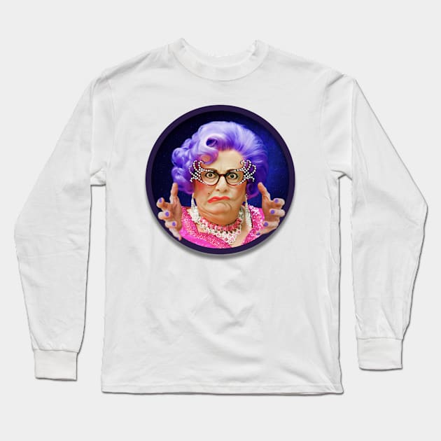 Dame Edna Long Sleeve T-Shirt by Zbornak Designs